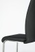 Freischwinger >Muvo II< (1-stk.) 130kg, Edelstahl, Echtleder schwarz - 43x103x52cm (BxHxT)
