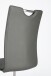 Freischwinger >Kerrin< (1-stk.) 140kg, Edelstahl, Echtleder grau - 45x102x58 (BxHxT)