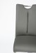 Freischwinger >Kerrin< (1-stk.) 140kg, Edelstahl, Echtleder grau - 45x102x58 (BxHxT)
