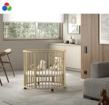 Babybett >Dino< in vielen Farben, Buche massiv -...
