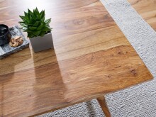 Esstisch >REPA< in Sheesham, Massivholz - 80x76x80cm (BxHxT)