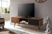 Lowboard >REPA< in Sheesham+Schwarz, Massivholz - 140x45x25cm (BxHxT)