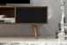 Lowboard >REPA< in Sheesham+Schwarz, Massivholz - 140x45x25cm (BxHxT)