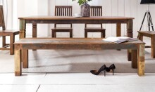 Esstisch >KALKUTTA< in Mango, Massivholz - 120x76x70cm (BxHxT)