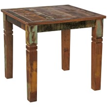 Esstisch >KALKUTTA< in Mango, Massivholz - 80x76x80cm (BxHxT)