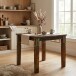 Esstisch >KALKUTTA< in Mango, Massivholz - 80x76x80cm (BxHxT)