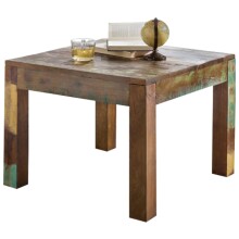 Couchtisch >KALKUTTA< in Mango-Bunt, Massivholz - 60x47x60cm (BxHxT)