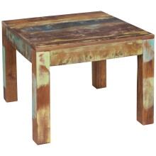 Couchtisch >KALKUTTA< in Mango-Bunt, Massivholz - 60x47x60cm (BxHxT)