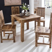 Esstisch >WL5.077< in Mango, Massivholz -...