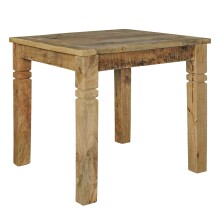 Esstisch >WL5.077< in Mango, Massivholz - 80x76x80cm (BxHxT)