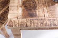 Esstisch >WL5.077< in Mango, Massivholz - 80x76x80cm (BxHxT)