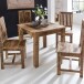 Esstisch >WL5.077< in Mango, Massivholz - 80x76x80cm (BxHxT)