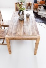 Esstisch >WL5.078< in Mango, Massivholz - 120x76x70cm (BxHxT)