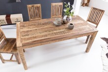 Esstisch >WL5.078< in Mango, Massivholz - 120x76x70cm (BxHxT)