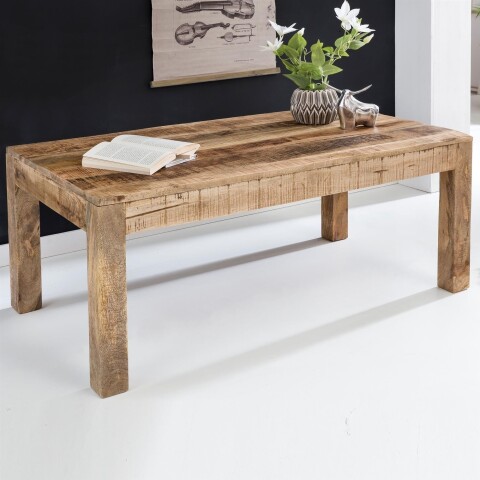 Couchtisch >WL5.085< in Mango, Massivholz - 110x47x60cm (BxHxT)