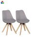 Schalenstuhl >LIMA< (2er-Set) Bezugsstoff in 2 Farben möglich - 49x87x52cm (BxHxT)