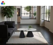 Couchtisch >Dustin< 2er-Set, Marmor Weiß oder...