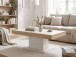 Couchtisch >Garda< mit Schublade, in Cashmere / Eiche Dekor - 110x43x68cm (BxHxT)