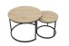Couchtisch >Lindau< (2er-Set) in Artisan Eiche Dekor - Ø60+40 cm
