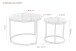 Couchtisch >Lindau< (2er-Set) in Artisan Eiche Dekor - Ø60+40 cm