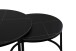 Couchtisch >Luis< (2er-Set) in Marmor Schwarz - Ø 80 und Ø 60 cm