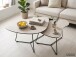 Couchtisch >Pisa< (2er-Set) in Cashmere Steinstruktur - 87x59x59 (BxHxT)