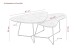 Couchtisch >Pisa< (2er-Set) in Cashmere Steinstruktur - 87x59x59 (BxHxT)