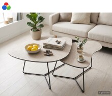 Couchtisch >Pisa< (2er-Set) in Cashmere...