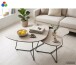 Couchtisch >Pisa< (2er-Set) in Cashmere Steinstruktur - 87x59x59 (BxHxT)