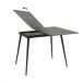 Esstisch >BEJA< aufklappbar auf 120cm, Beton Dekor - 60/120x76x90cm (BxHxT)