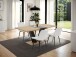 Kulissen-Esstisch >HAMM< ausziehbar 180cm, Anthrazit + Eiche Dekor - 140/180x76x90cm (BxHxT)