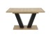 Kulissen-Esstisch >HAMM< ausziehbar 180cm, Anthrazit + Eiche Dekor - 140/180x76x90cm (BxHxT)