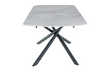 Kulissen-Esstisch >SINTRA< ausziehbar 220cm, Sintered Stone grau - 180/220x76x90cm (BxHxT)
