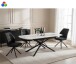 Kulissen-Esstisch >SINTRA< ausziehbar 220cm, Sintered Stone weiss oder grau - 180/220x76x90cm (BxHxT)