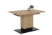 Kulissen-Esstisch >LORENA< ausziehbar 180cm, Eiche Dekor / anthrazit - 120/180x76x80cm (BxHxT)