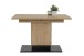 Kulissen-Esstisch >LORENA< ausziehbar 180cm, Eiche Dekor / anthrazit - 120/180x76x80cm (BxHxT)