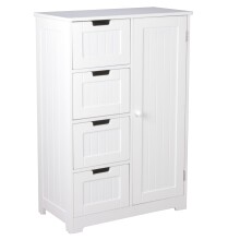 Kommode >WL5.184< Landhaus in Weiß - 56x83x30 (BxHxT)