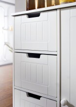 Kommode >WL5.184< Landhaus in Weiß - 56x83x30 (BxHxT)