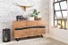 Sideboard >WL5.194< in Akazie, Massivholz / Metall - 148x85x43cm (BxHxT)