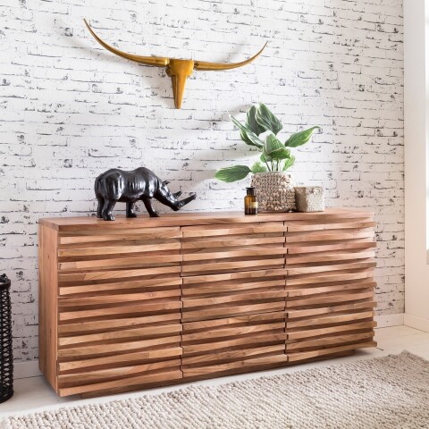 Sideboard >WL5.200< in Akazie - 160x75x43 (BxHxT)