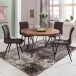 Esstisch >BAGLI< in Sheesham, Massivholz / Metall - 78x120cm (HxD)