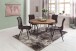 Esstisch >BAGLI< in Sheesham, Massivholz / Metall - 78x120cm (HxD)