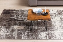 Couchtisch >WL5.204< in Sheesham, Massivholz / Metall - 56x38x51cm (BxHxT)