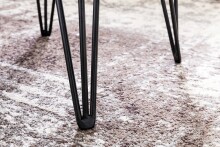 Couchtisch >WL5.204< in Sheesham, Massivholz / Metall - 56x38x51cm (BxHxT)