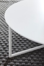 Couchtisch >WL5.240< in Weiß, MDF / Metall - 33x80cm (HxD)