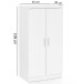 Schuhschrank >WL5.269< in Weiß, Holzwerkstoff - 55x108x35cm (BxHxT)