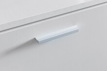 Schuhkipper >SPLIT< in Weiß, Holzwerkstoff - 80x47x24cm (BxHxT)