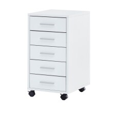 Container >WL5.273< in Weiß, Holzwerkstoff - 33x63x38cm (BxHxT)