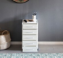 Container >WL5.273< in Weiß, Holzwerkstoff - 33x63x38cm (BxHxT)