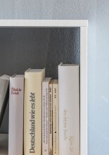 Bücherregal >WL5.275< in Weiß, Holzwerkstoff - 108x104x29cm (BxHxT)